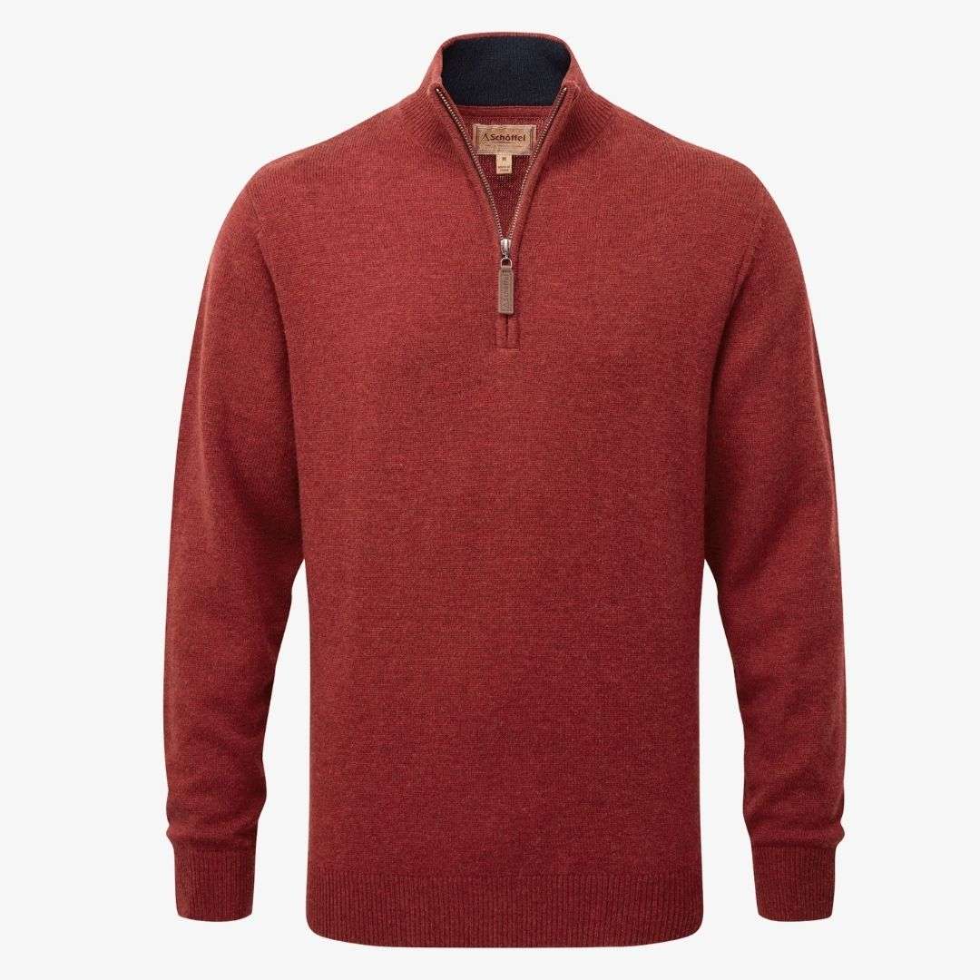 Schoffel Lewis Lambswool Quarter Zip Jumper