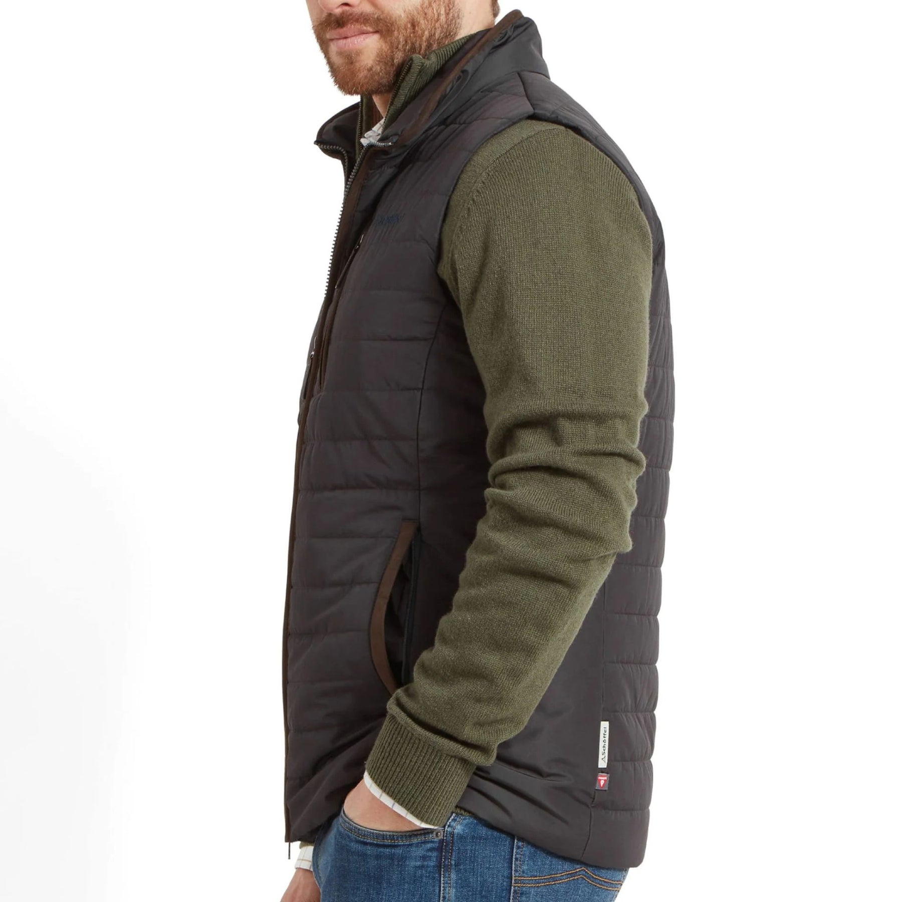 Schoffel Men's Brora Gilet in Charcoal