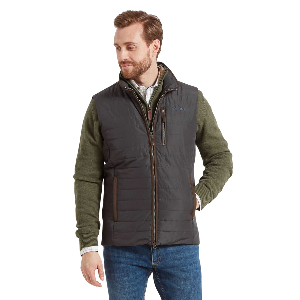 Schoffel Men's Brora Gilet in Charcoal