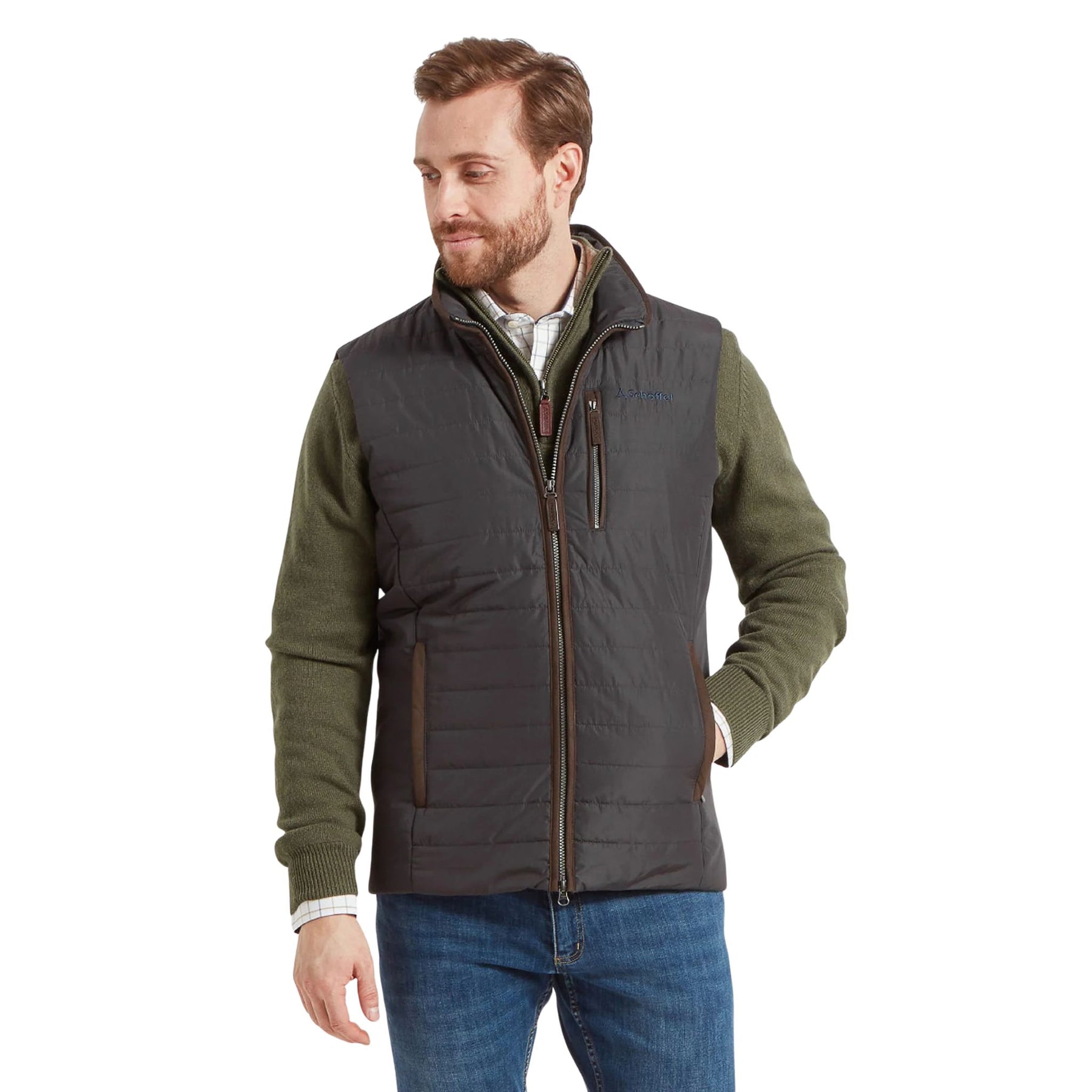 Schoffel Men's Brora Gilet in Charcoal