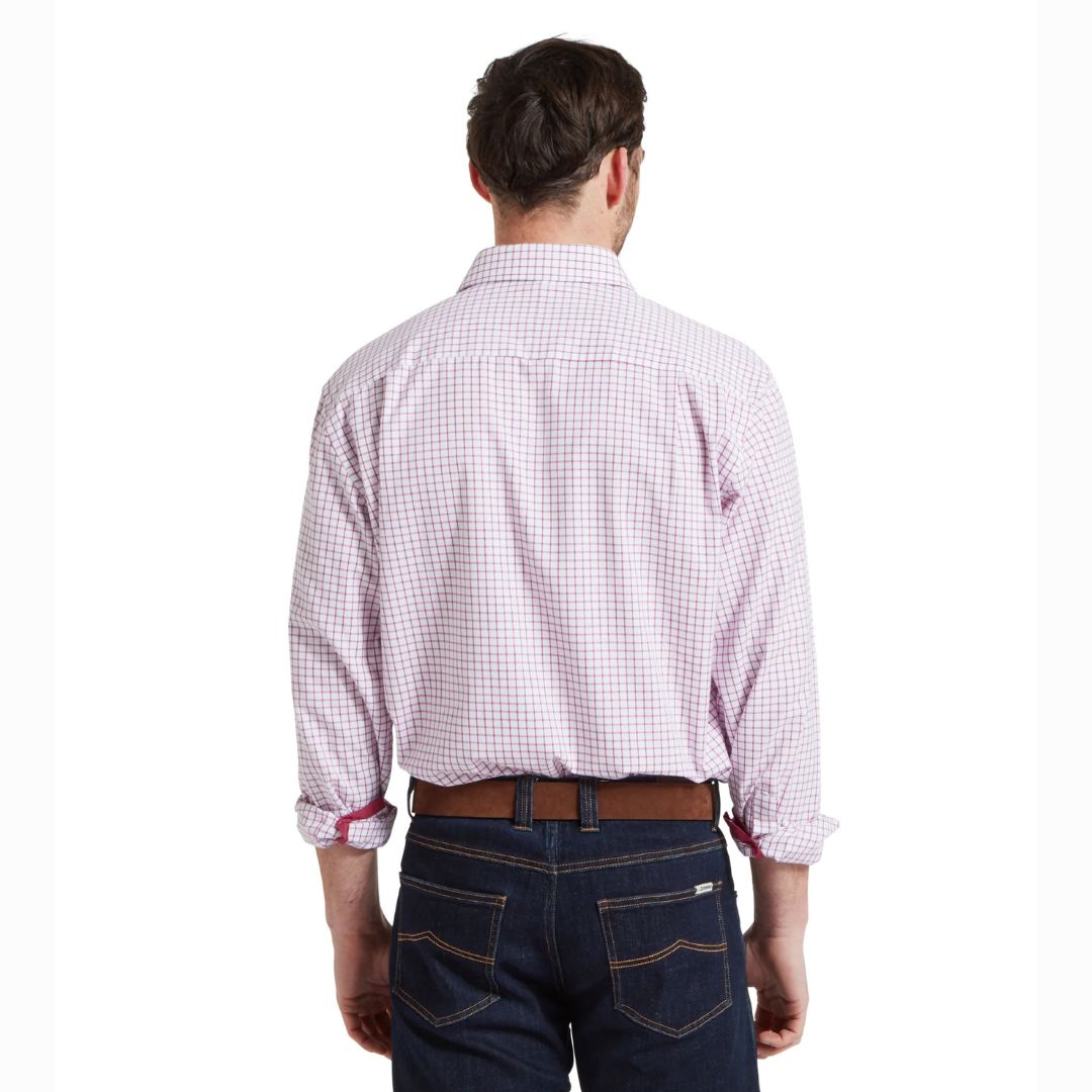 Schoffel Men's Cambridge Classic Shirt in Raspberry