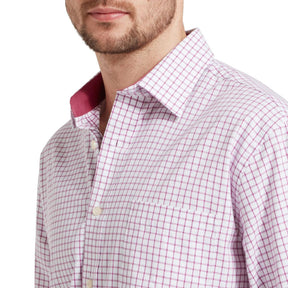 Schoffel Men's Cambridge Classic Shirt in Raspberry