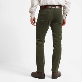Schoffel Men's Camden Cord Trousers in Forest