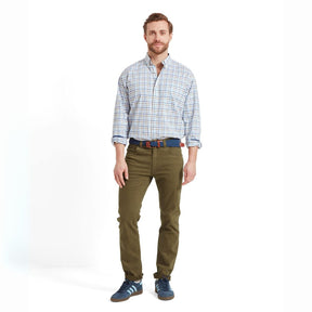Schoffel Men's Canterbury 5 Pocket Jean in Moss
