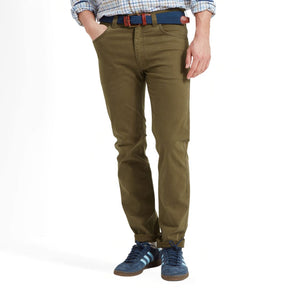 Schoffel Men's Canterbury 5 Pocket Jean in Moss