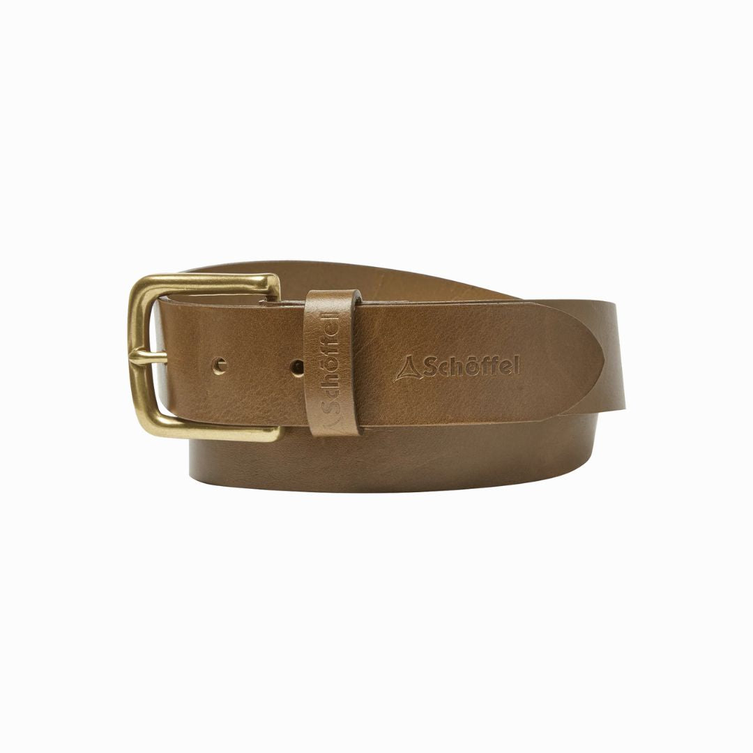 Schoffel Men's Castleton Leather Belt in Chestnut