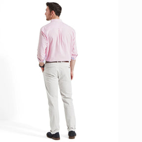 Schoffel Men's Holt Soft Oxford Tailored Shirt in Pink & Blue Stripe