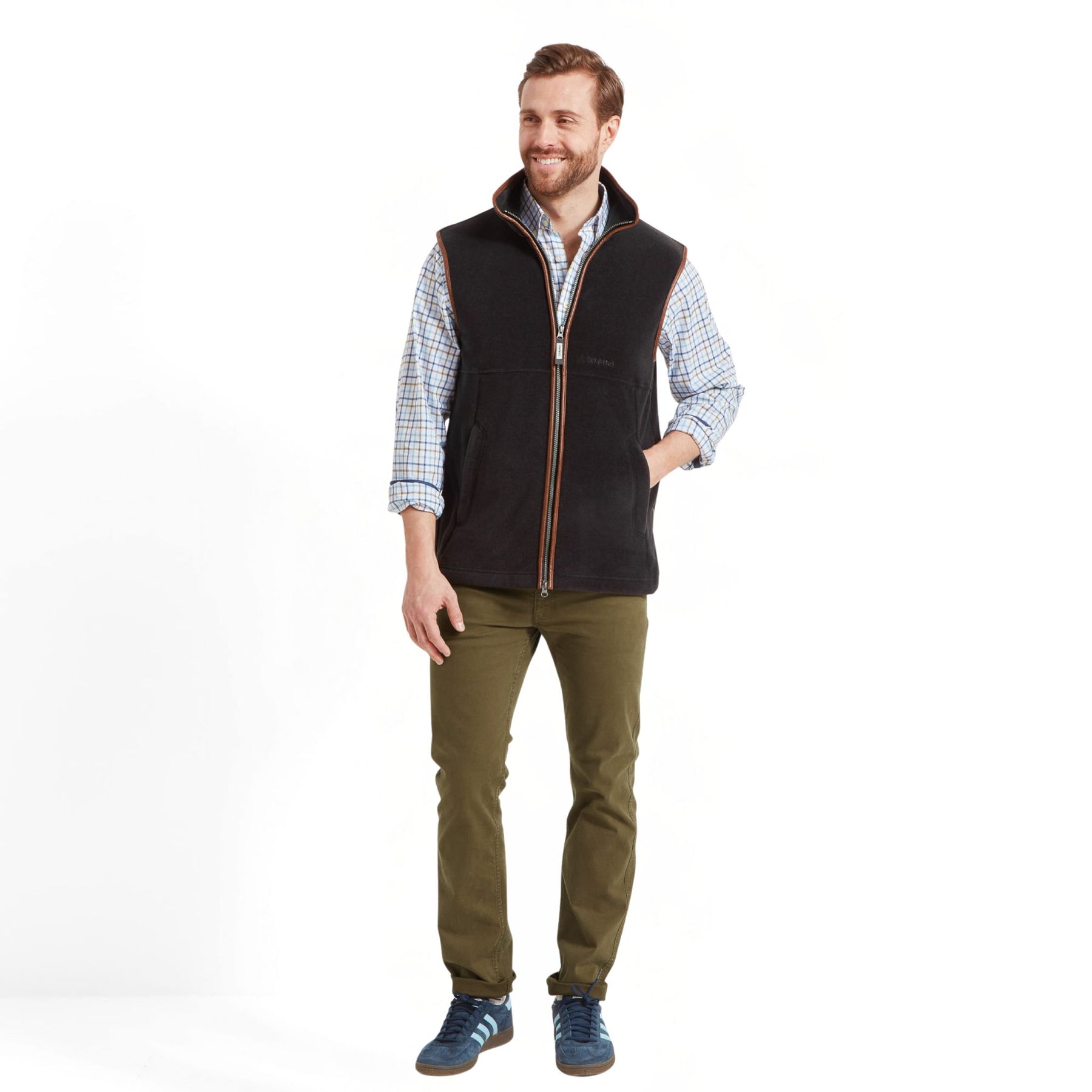 Schoffel Men's Oakham Fleece Gilet Gunmetal