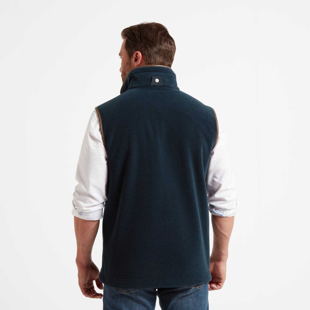 Schoffel Men's Oakham Fleece Gilet in Petrol Blue