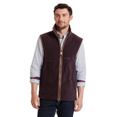 Schoffel Men's Oakham Fleece Gilet in Port