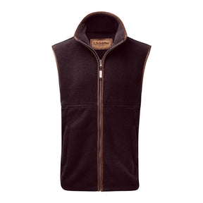 Schoffel Men's Oakham Fleece Gilet in Port