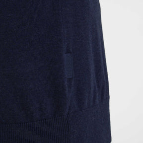 Schoffel Men's Porthmeor Pima Coton 1/4 Zip Jumper in Navy