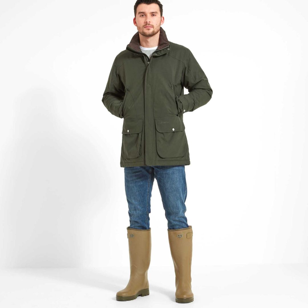 Schoffel Men's Snipe Coat in Forest