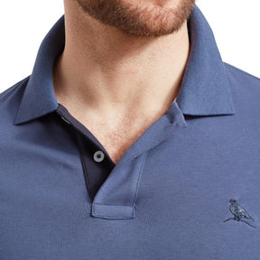 Schoffel Men's St. Ives Jersey Polo Shirt in French Navy