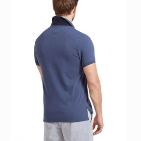 Schoffel Men's St. Ives Jersey Polo Shirt in French Navy