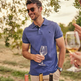 Schoffel Men's St. Ives Jersey Polo Shirt in French Navy