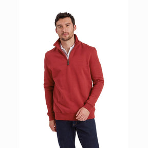Schoffel Men's St Merryn Jumper in Deep Red