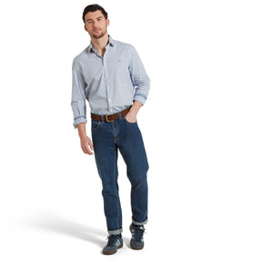 Schoffel Men's Thorpeness Tailored Shirt in Pigeon Blue