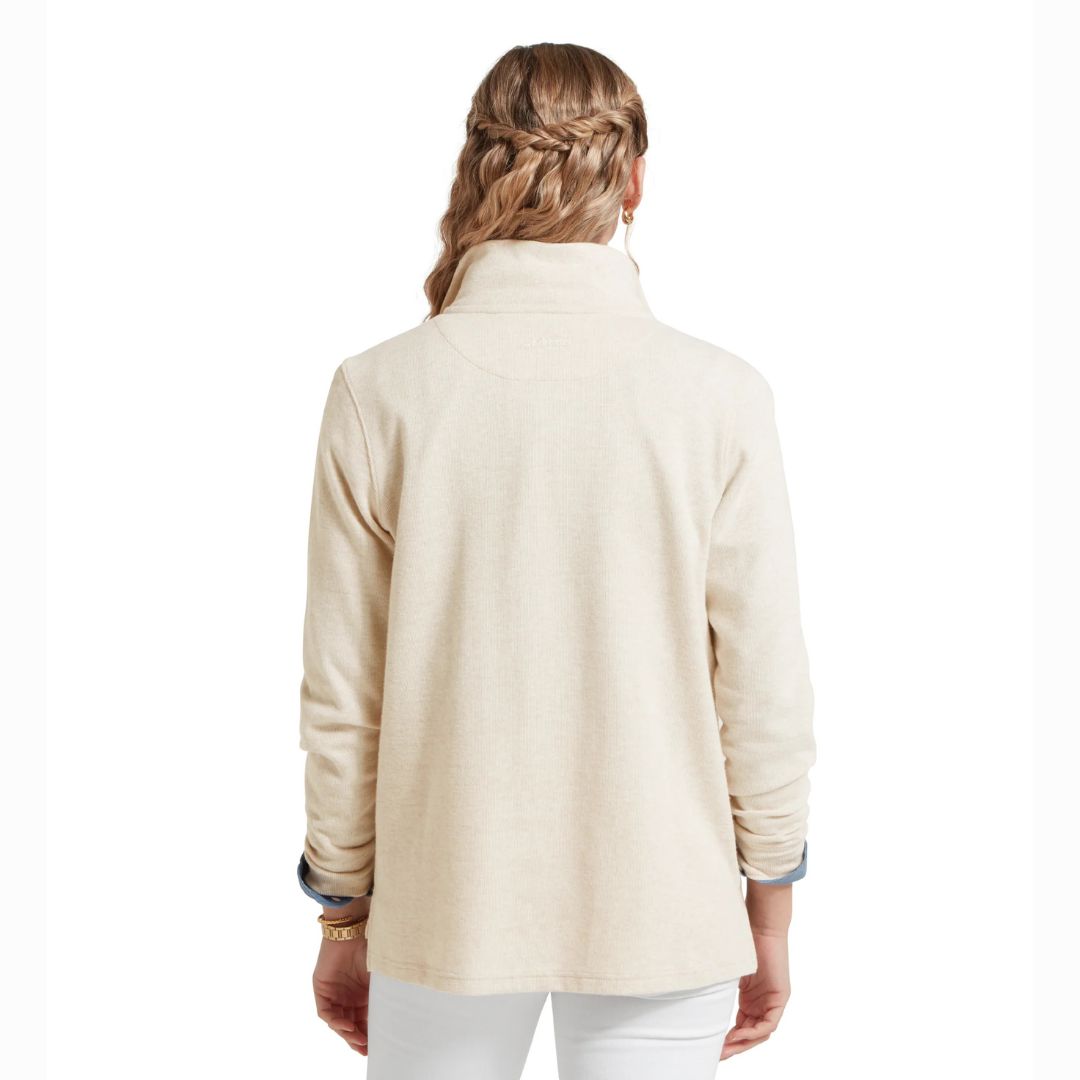 Schoffel Women's Appletree Bay Quarter Zip Jumper in Oat