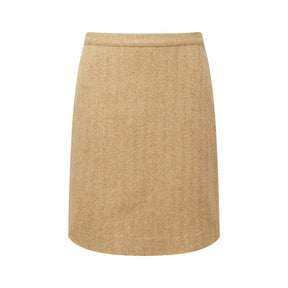 Schoffel Women's Beauly Tweed Skirt in Oak Herringbone Tweed