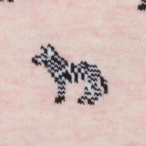Schoffel Women's Cotton Socks in Pink Zebra