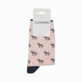 Schoffel Women's Cotton Socks in Pink Zebra