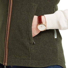 Schoffel Women's Lyndon Fleece Gilet in Dark Olive