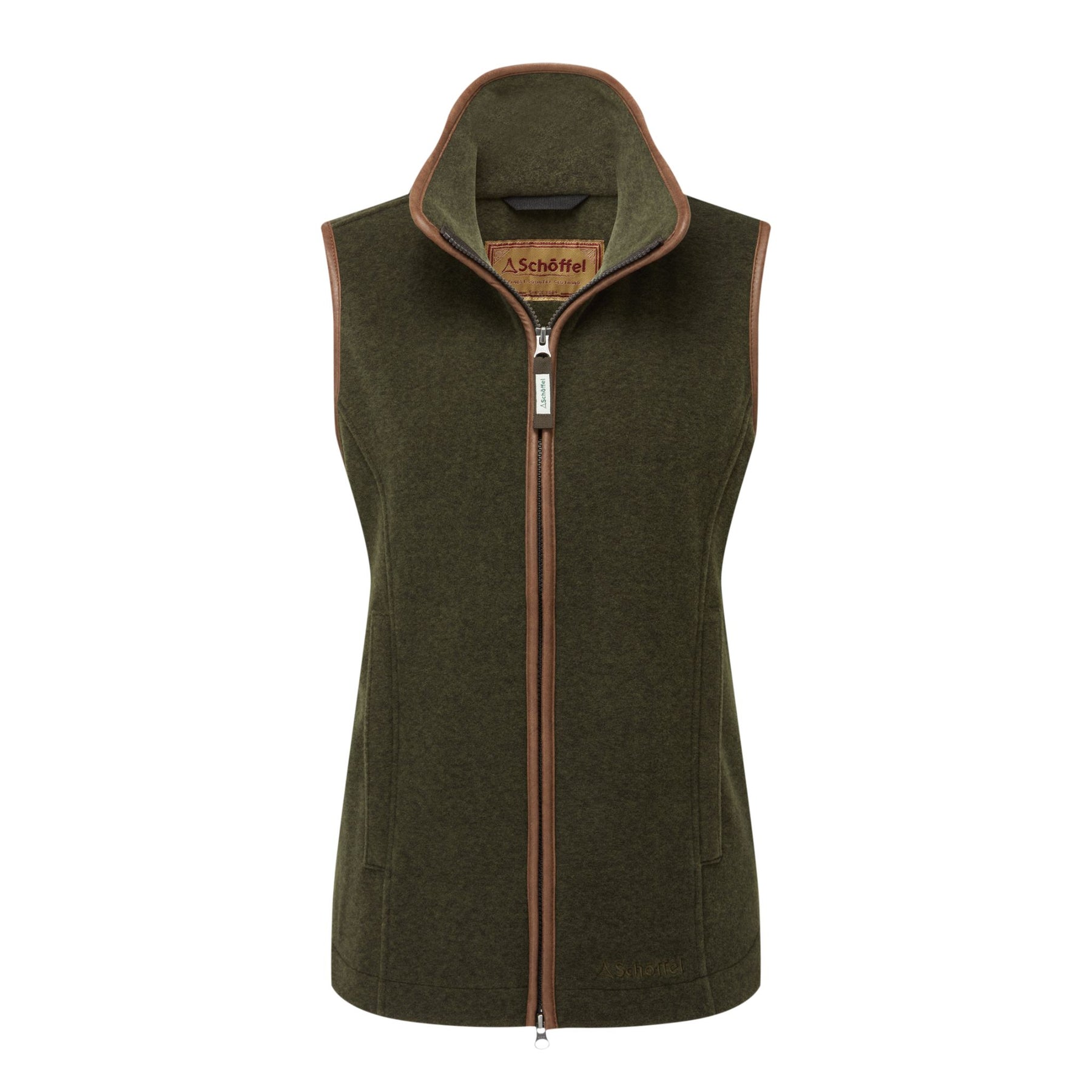 Schoffel Women's Lyndon Fleece Gilet in Dark Olive