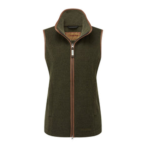 Schoffel Women's Lyndon Fleece Gilet in Dark Olive
