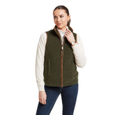 Schoffel Women's Lyndon Fleece Gilet in Dark Olive