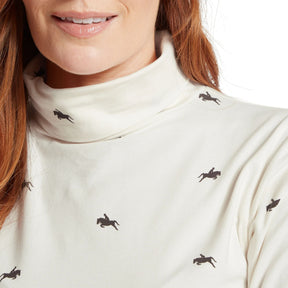 Schoffel Women's Malham Roll Neck Top in Bay Horse