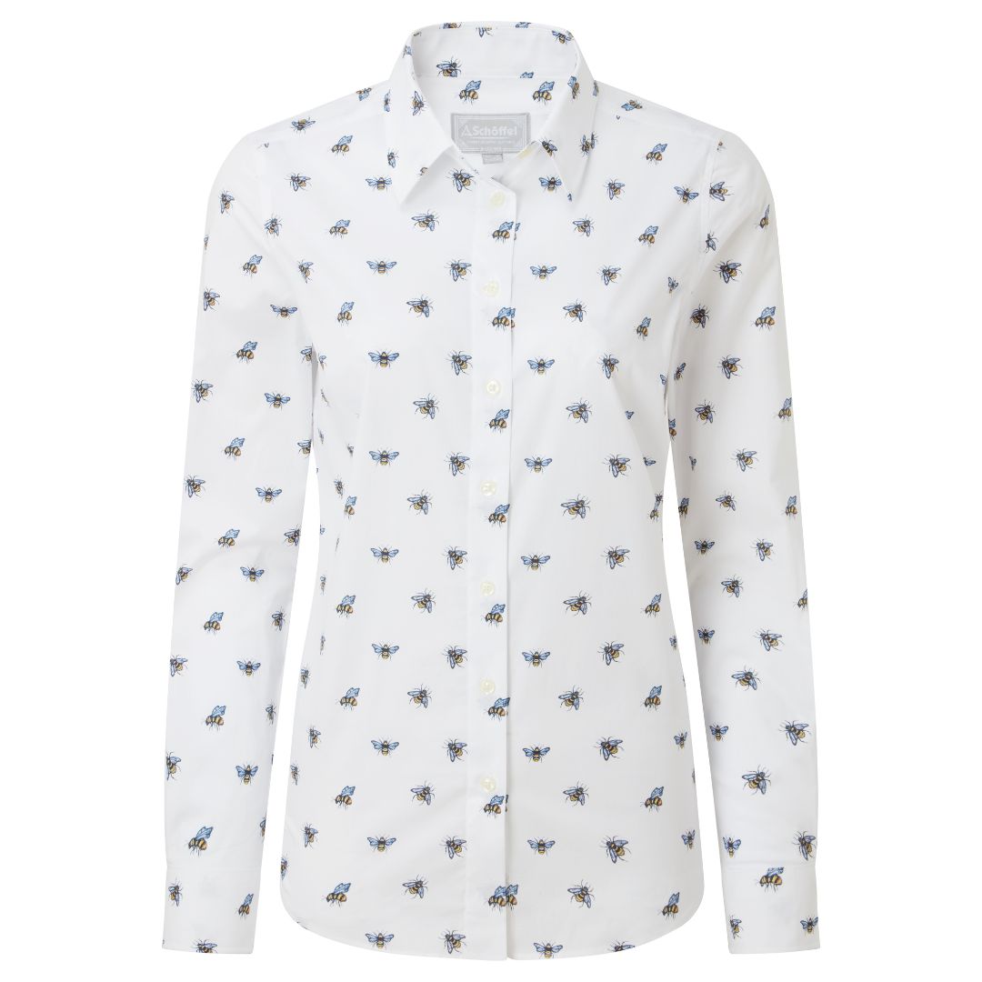 Schoffel Women's Norfolk Shirt in Bee Print