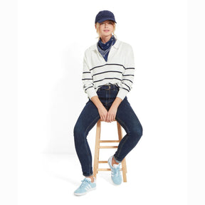 Schoffel Women's Roseland Jumper in Soft White & Navy