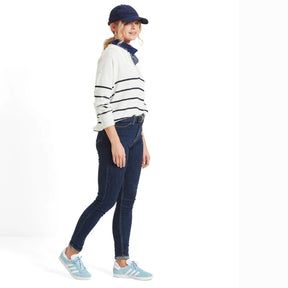 Schoffel Women's Roseland Jumper in Soft White & Navy