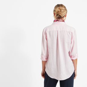 Schoffel Women's Salthouse Linen Shirt in Pale Pink