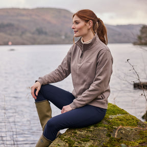 Schoffel Women's Sennen Cove Jumper in Mushroom
