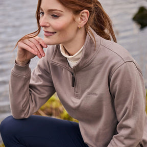 Schoffel Women's Sennen Cove Jumper in Mushroom