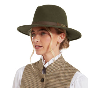 Schoffel Women's Willow Fedora II in Forest