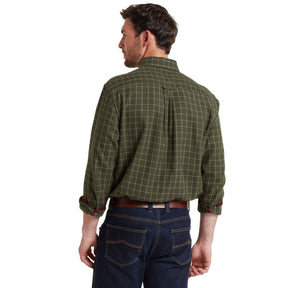 Schoffel Men's Aldeburgh Shirt in Wood, Wine & Ecru Check