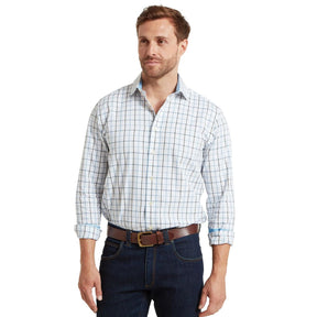 Schoffel Men's Baconsthorpe Tailored Shirt in Mountain Blue Check