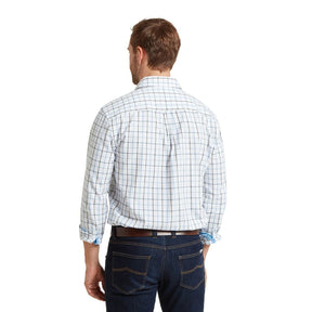 Schoffel Men's Baconsthorpe Tailored Shirt in Mountain Blue Check