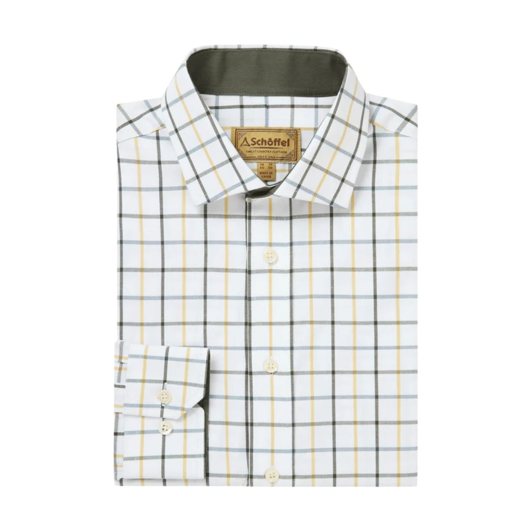 Schoffel Men's Baconsthorpe Tailored Shirt in Woodland Check