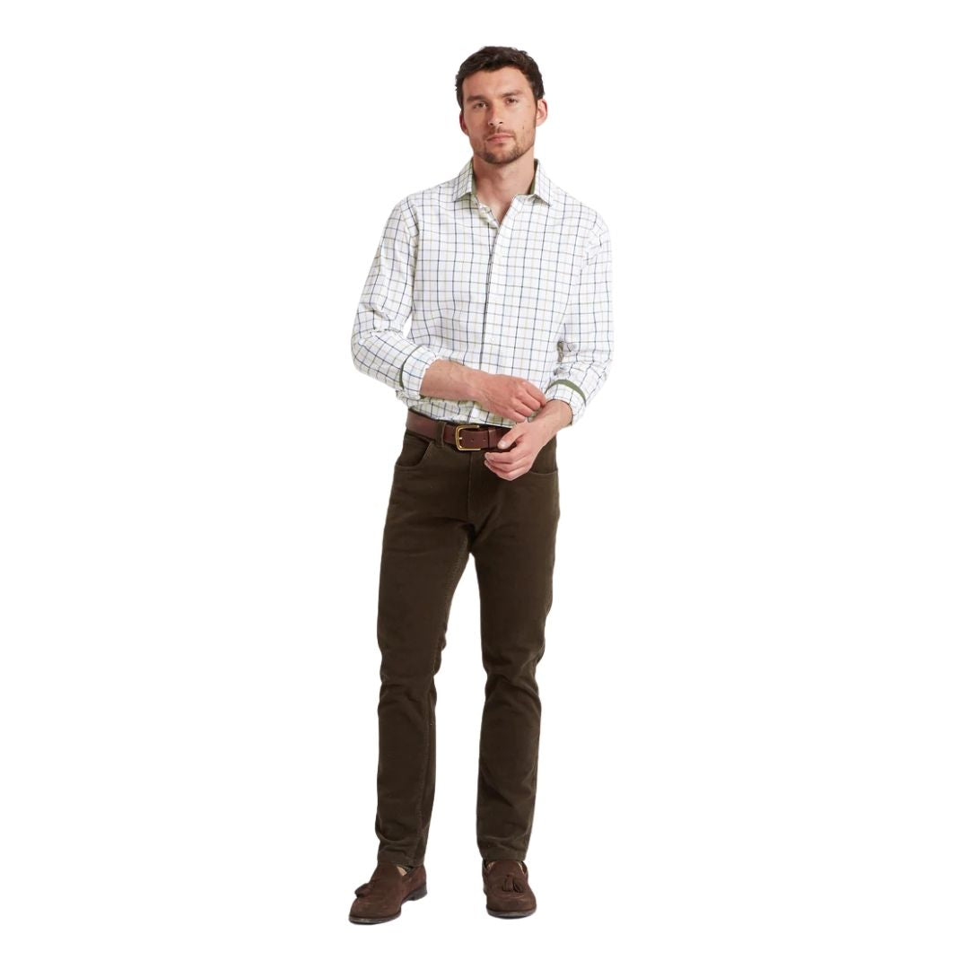 Schoffel Men's Baconsthorpe Tailored Shirt in Woodland Check