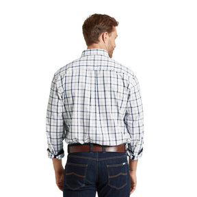 Schoffel Men's Brancaster Classic Shirt in Oxford Navy Check