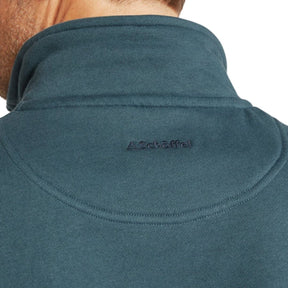 Schoffel Men's Bude Quarter Zip Jumper in Deep Ocean Blue