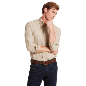 Schoffel Men's Cavendish Oxford Shirt in Cobblestone