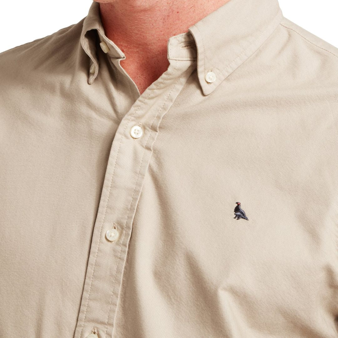 Schoffel Men's Cavendish Oxford Shirt in Cobblestone
