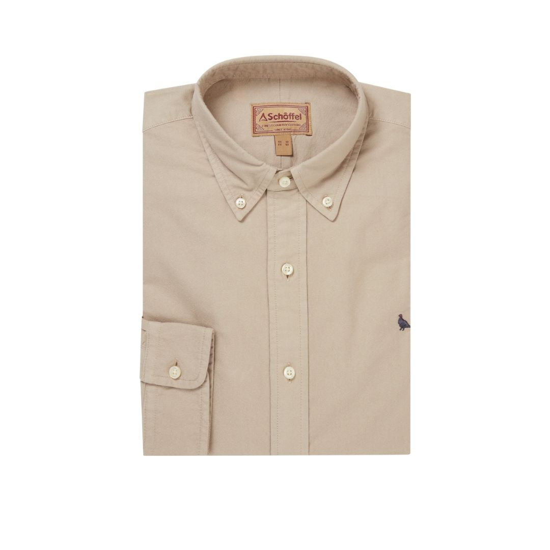 Schoffel Men's Cavendish Oxford Shirt in Cobblestone