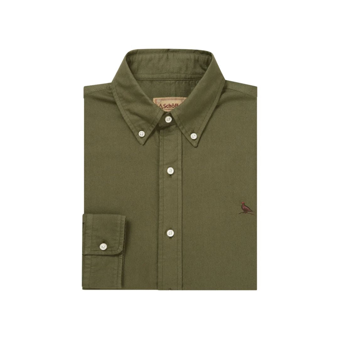 Schoffel Men's Cavendish Oxford Shirt in Woodland