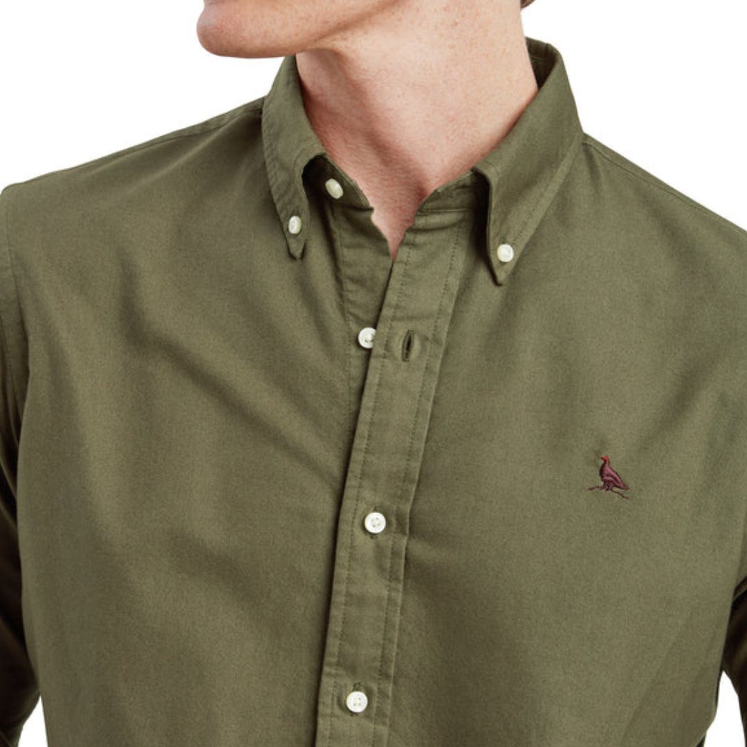 Schoffel Men's Cavendish Oxford Shirt in Woodland